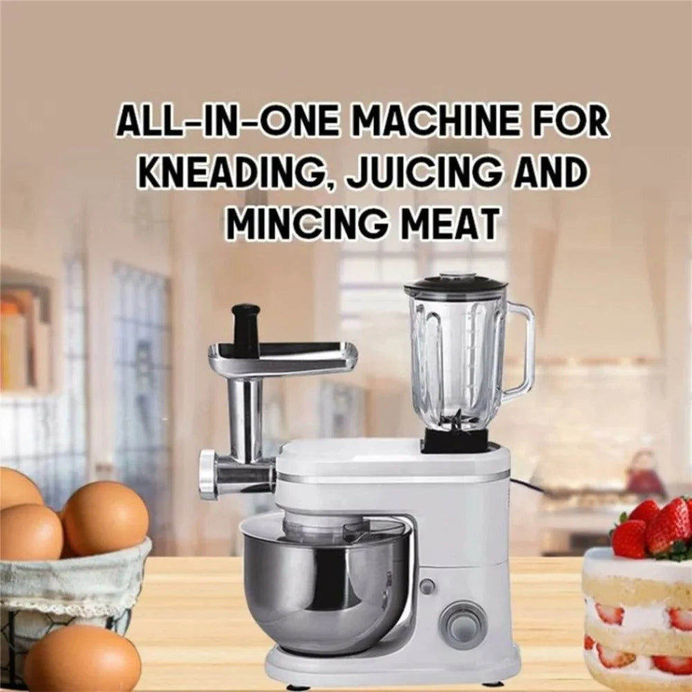 8L Electric Kitchen Stand Mixer 3 in 1 Dough Kneader Meat Grinder Juicer (BPA Free, No FDA) - EU Plug - 3