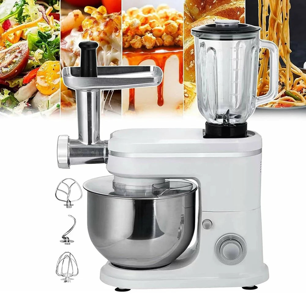 8L Electric Kitchen Stand Mixer 3 in 1 Dough Kneader Meat Grinder Juicer (BPA Free, No FDA) - EU Plug - 4