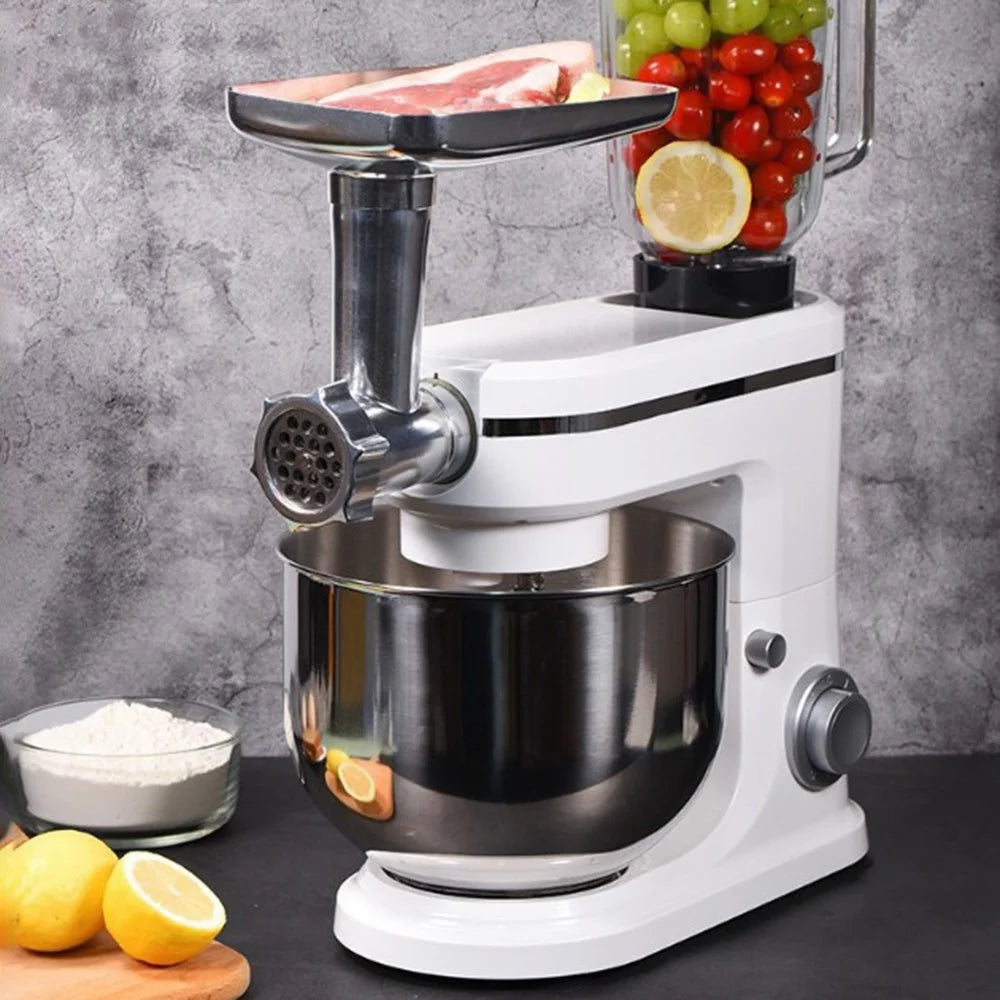 8L Electric Kitchen Stand Mixer 3 in 1 Dough Kneader Meat Grinder Juicer (BPA Free, No FDA) - EU Plug - 5