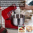 SC-236 5L 1000W Multipurpose Kitchen Stand Mixer for Kneading Dough Whisking Eggs (BPA Free, No FDA) - EU Plug / Red - 2