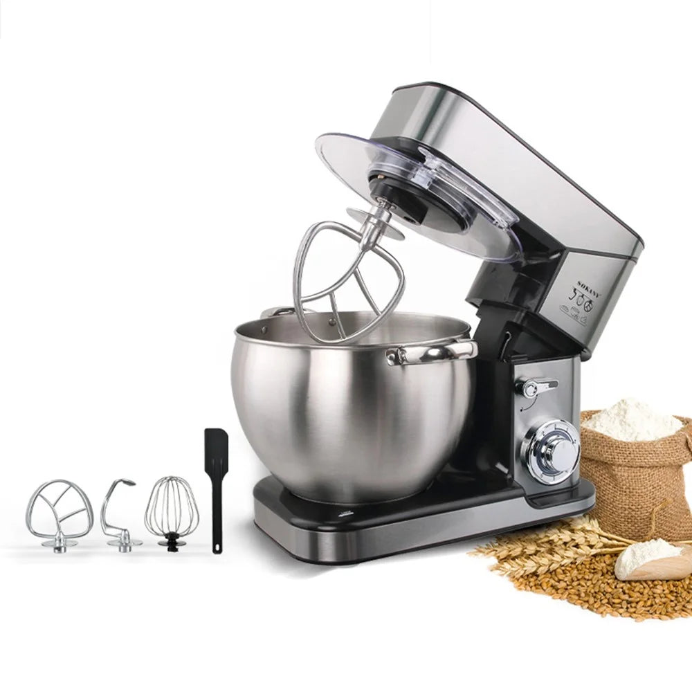 SOKANY SK-623 10L Stand Mixer Stainless Steel Kitchen 2000W Powerful Dough Kneader (BPA Free, No FDA) - EU Plug - 1