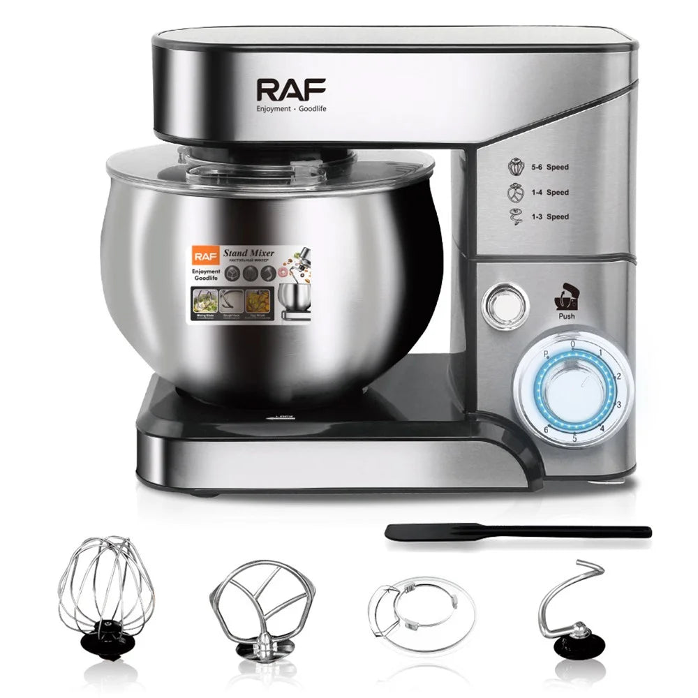 RAF R6683 Kitchen Stand Mixer 1000W 6 Speed Automatic Kneading Dough Whisking Machine (BPA Free, No FDA) - EU Plug - 1