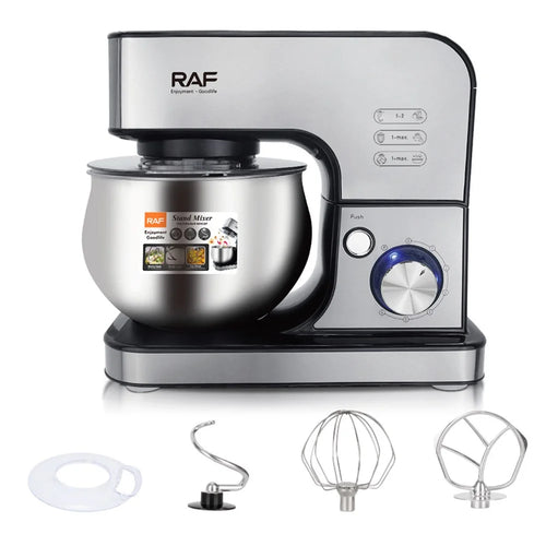 RAF R6605 Automatic Dough Mixer Kneader Kitchen Stand Mixer 1800W 5L Food Processor (BPA Free, No FDA) - EU Plug - 1