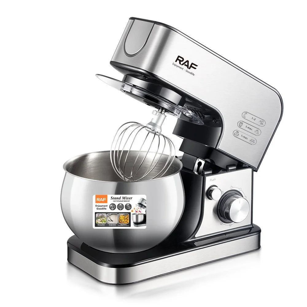 RAF R6605 Automatic Dough Mixer Kneader Kitchen Stand Mixer 1800W 5L Food Processor (BPA Free, No FDA) - EU Plug - 3