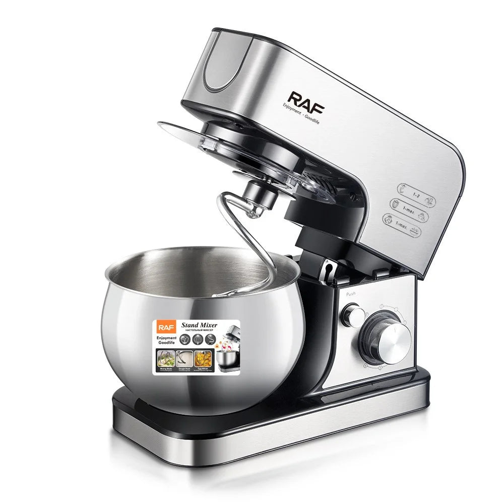 RAF R6605 Automatic Dough Mixer Kneader Kitchen Stand Mixer 1800W 5L Food Processor (BPA Free, No FDA) - EU Plug - 5
