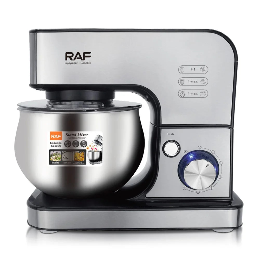 RAF R6605 Automatic Dough Mixer Kneader Kitchen Stand Mixer 1800W 5L Food Processor (BPA Free, No FDA) - EU Plug - 6