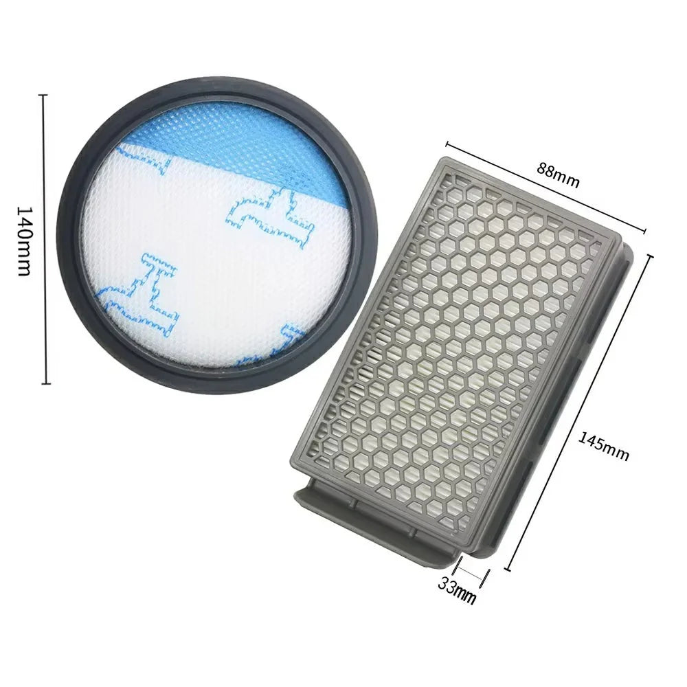 2Pcs / Set Front and Rear HEPA Filters for Rowenta RO3715  /  RO3795  /  RO3798 Vacuum Cleaner Replacement Part - 7