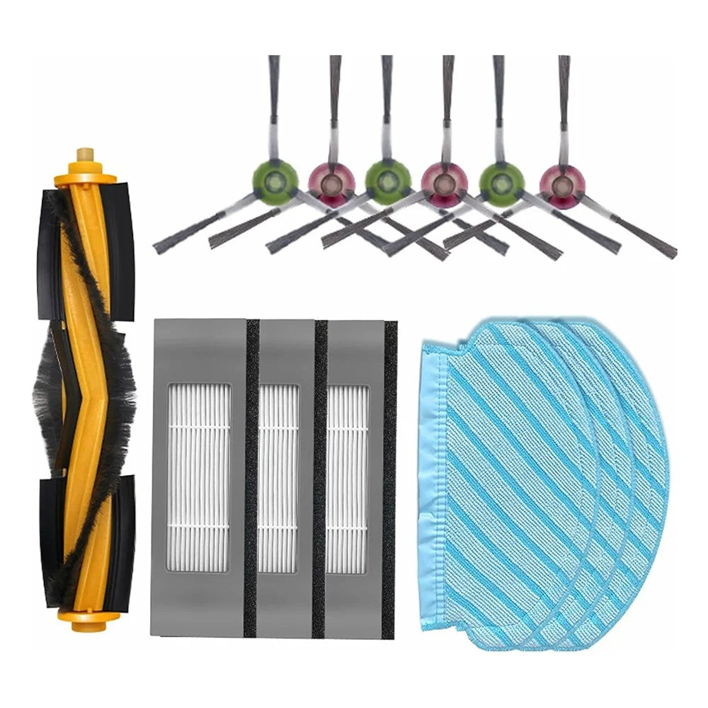 13Pcs Replacement Kit for Ecovacs DEEBOT OZMO 920 / 950 / T5 / T8 / T9 / N7 / N8 Main Brush Side Brush Mop Cloth Filter Set - 1