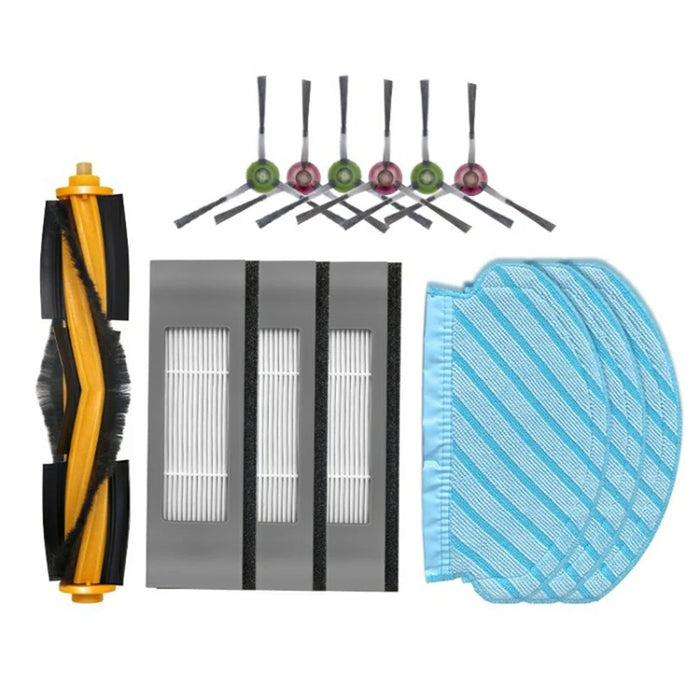 13Pcs Replacement Kit for Ecovacs DEEBOT OZMO 920 / 950 / T5 / T8 / T9 / N7 / N8 Main Brush Side Brush Mop Cloth Filter Set - 2