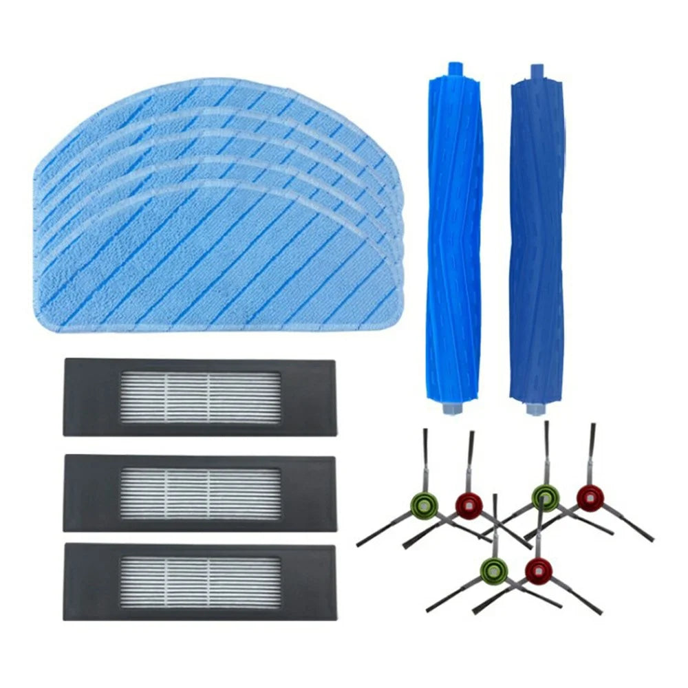 16Pcs / Set For Ecovacs DEEBOT T9 AIVI / T9 AIVI+ Main Brush Side Brush Filter Mop Cloth Replacement Kit - 1