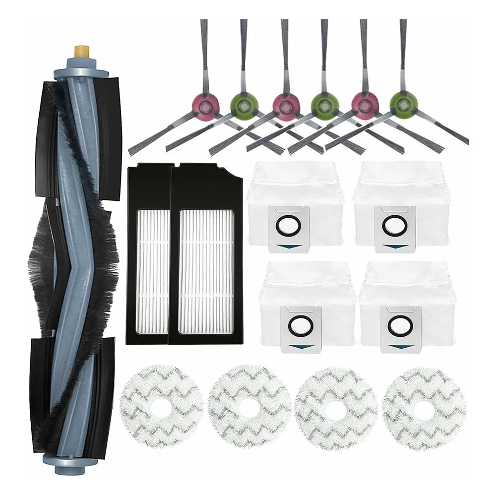 17Pcs / Set For Ecovacs DEEBOT X1 ONMI  /  X1 TURBO Main Brush Side Brush Filter Dust Bag Mop Cloth Vacuum Cleaner Accessories - 1