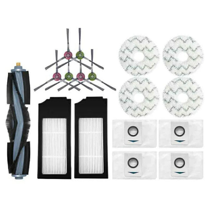 17Pcs / Set For Ecovacs DEEBOT X1 ONMI  /  X1 TURBO Main Brush Side Brush Filter Dust Bag Mop Cloth Vacuum Cleaner Accessories - 2
