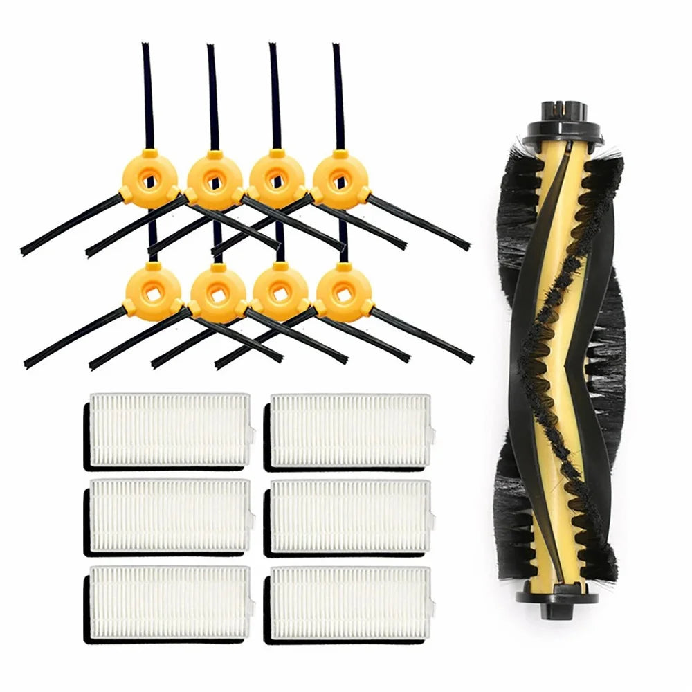 15Pcs Replacement Parts Kit for Ecovacs DEEBOT 600 / 605 / Yeedi K600 / K700 Robot Vacuum Main Brush Side Brushe Filter Set - 1