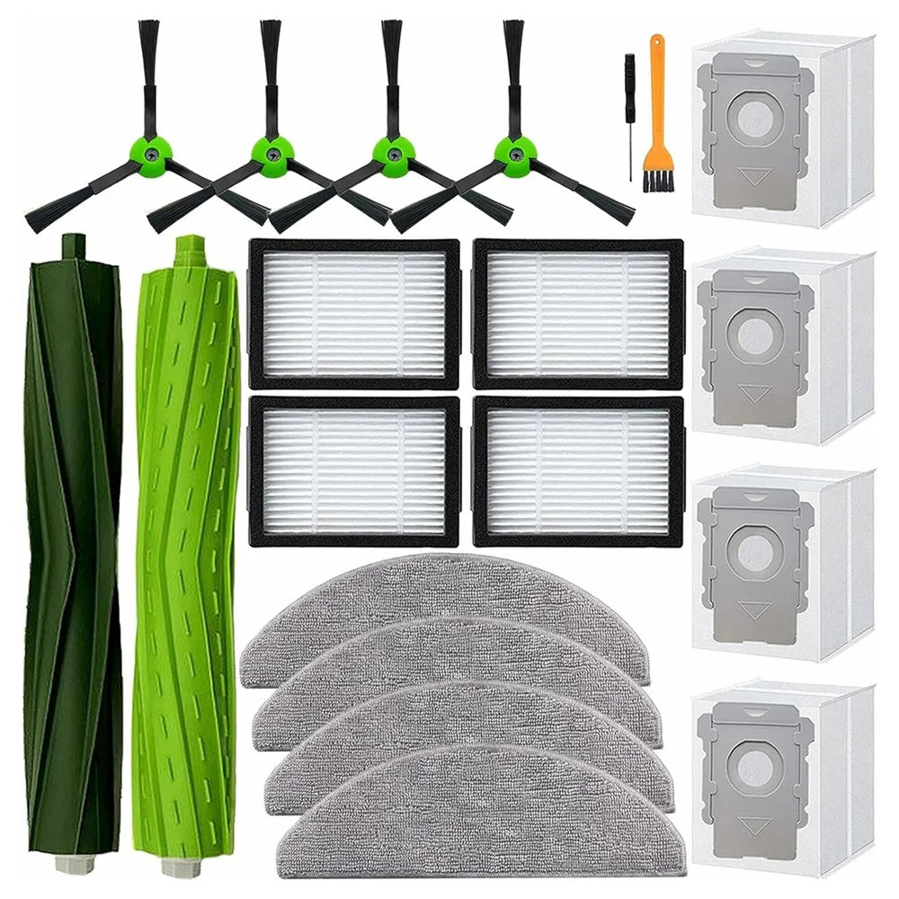 20Pcs Replacement Parts Set for iRobot Roomba Combo i5  /  i5+  /  j5  /  j5+ Main Brush + Side Brush + Filter + Dust Bag + Mop Cloth - 1
