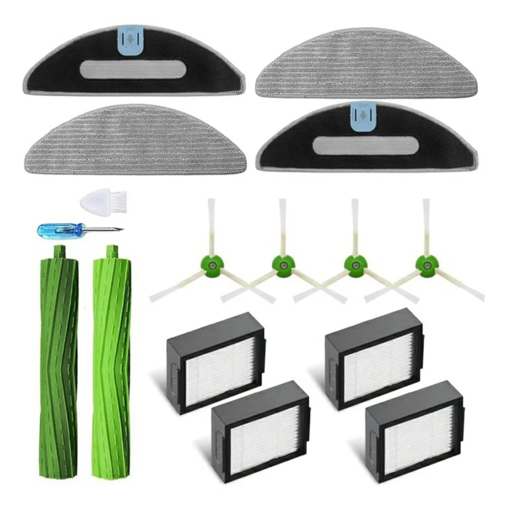 20Pcs Replacement Parts Set for iRobot Roomba Combo i5  /  i5+  /  j5  /  j5+ Main Brush + Side Brush + Filter + Dust Bag + Mop Cloth - 7
