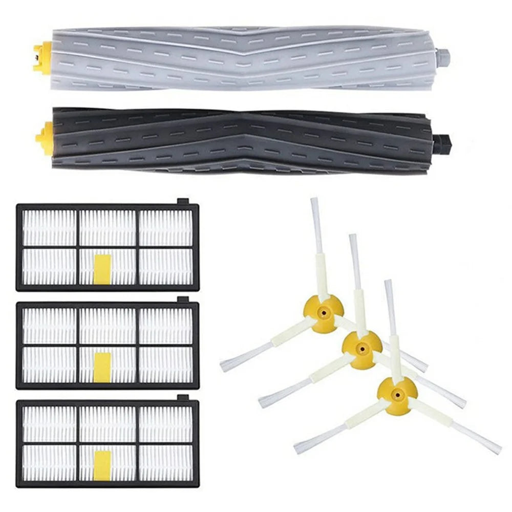 8Pcs Replacement Parts Kit for iRobot Roomba 800  /  870  /  880  /  960  /  980 Main Brush Side Brush Filter Set - 1