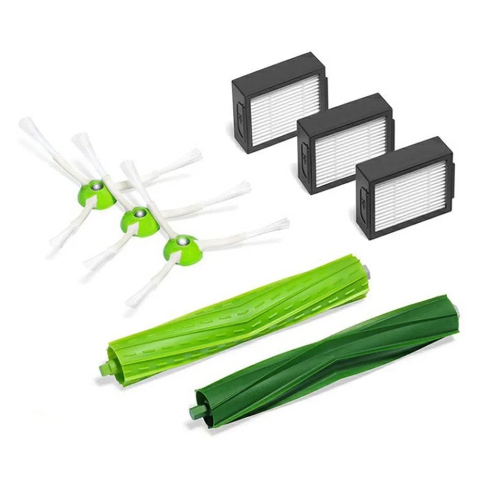 8Pcs Replacement Parts for iRobot Roomba i3  /  i4  /  i6  /  i7  /  E5  /  E6 Main Brush + Side Brush + Filter Set - 1