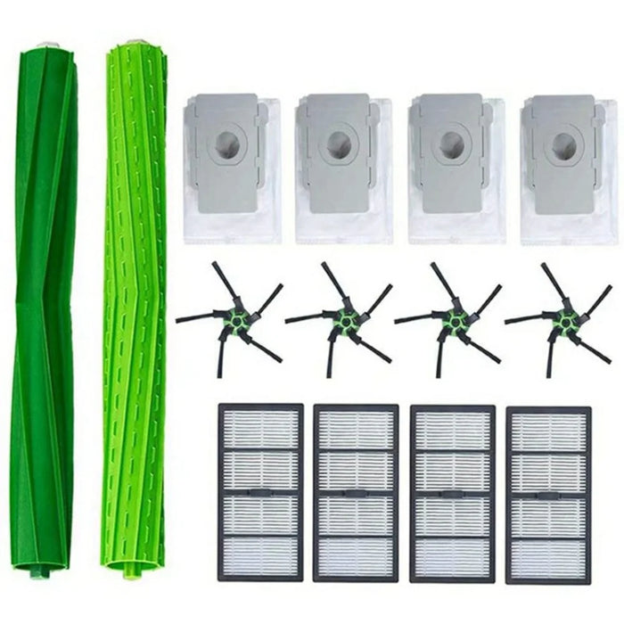 14Pcs For iRobot Roomba S9  /  S9+ Replacement Kit Main Brush Side Brush Dust Bags Filter Set - 1