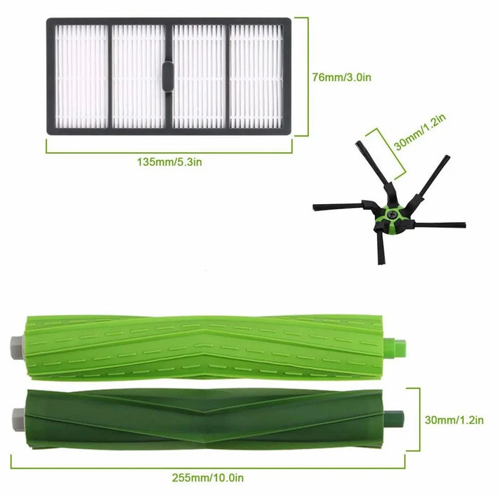 14Pcs For iRobot Roomba S9  /  S9+ Replacement Kit Main Brush Side Brush Dust Bags Filter Set - 7