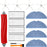 15Pcs For Roborock S7 Pro Ultra / S7 MaxV Ultra Robot Vacuum Main Brush Side Brush Filter Mop Cloth Set - 1