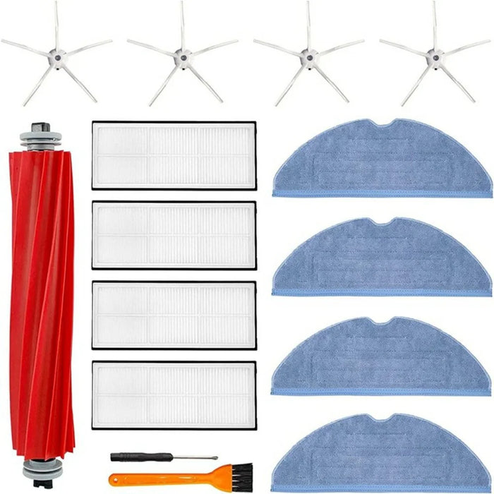 15Pcs For Roborock S7 Pro Ultra / S7 MaxV Ultra Robot Vacuum Main Brush Side Brush Filter Mop Cloth Set - 1