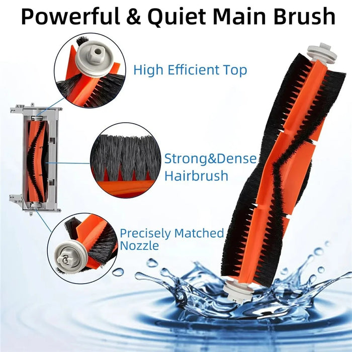 15Pcs For Roborock S7 Pro Ultra / S7 MaxV Ultra Robot Vacuum Main Brush Side Brush Filter Mop Cloth Set - 5