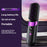 Portable Hair Straightener Brush 2-in-1 Straightening Curling Wireless Comb - Black - 2