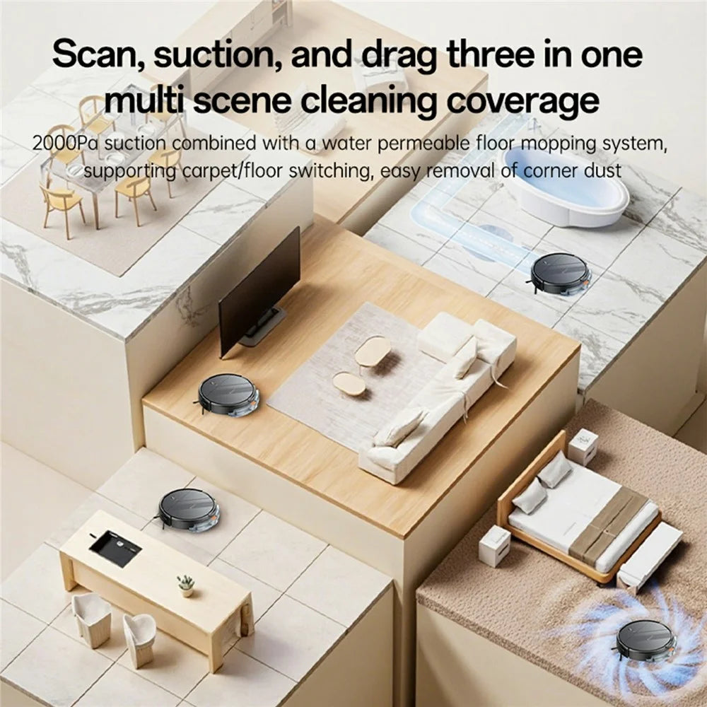 YESIDO EC22 2000Pa Suction Sweeping Robot Smart Navigation APP Control Floor Vacuum Cleaner - EU Plug - 4