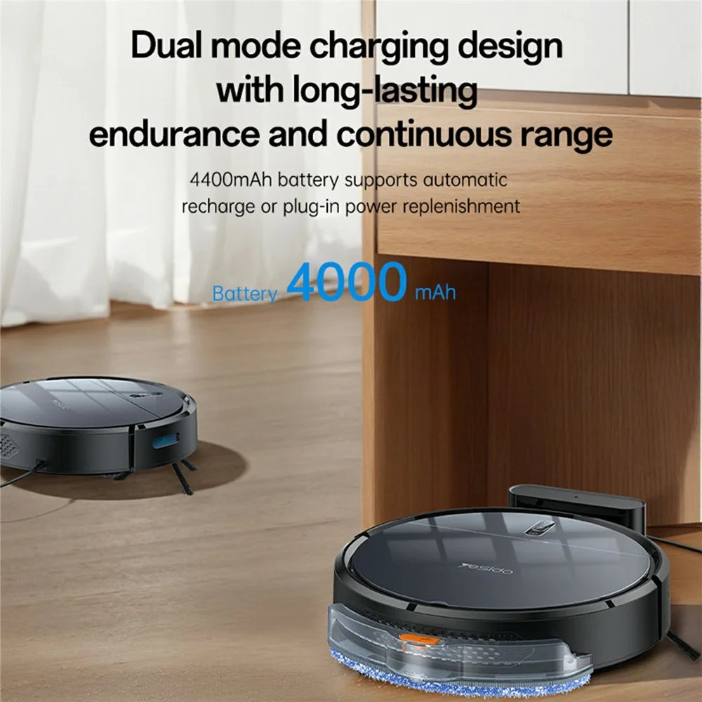 YESIDO EC22 2000Pa Suction Sweeping Robot Smart Navigation APP Control Floor Vacuum Cleaner - EU Plug - 5
