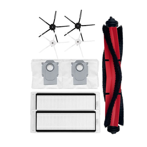 Cleaning Tool Kit Robot Vacuum Cleaner 2 Filters+4 Side Brushes+Roller Brush+2 Dust Bags for Roborock Q5 - 1