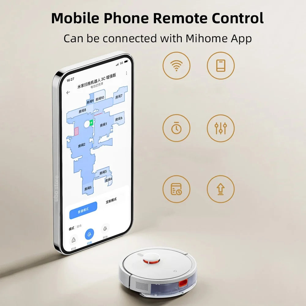 XIAOMI MIJIA C103 Sweeper Robot 3C Enhanced Edition 5000Pa Vacuum Cleaner, CN Plug (Chinese Version) - 6