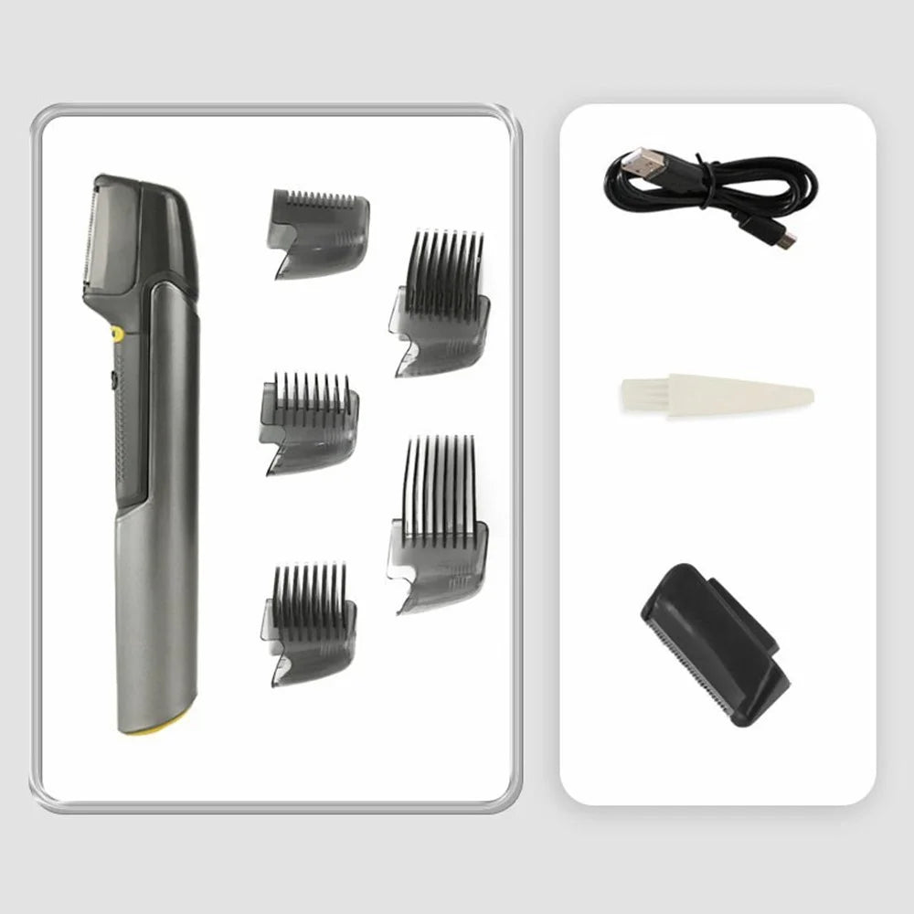 Electric Shaver 3 In 1 Multifunctional Grooming Kit Beard Trimmer Hair Clipper Adjustable Length For Personal Care - 7