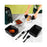 9Pcs / Set for Ninja AF400 AF500 Air Fryer Accessories Silicone Liner Grill Rack Tong Oil Brush Scraper Kit (BPA Free, FDA Certified) - 5