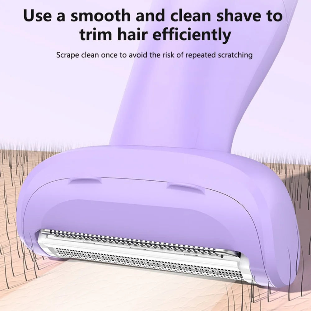 YESIDO MG26 3 in 1 IPX6 Waterproof Multi-Functional Body Hair Trimmer Wet Dry Use for Shaving / Trimming / Grooming - Purple - 4