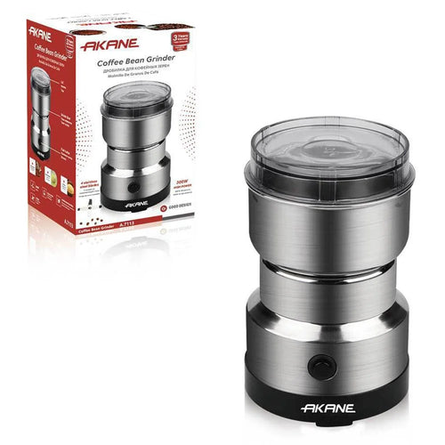 AKANE A.7113 300W Electric Coffee Bean Grinder 4-Blade Stainless Steel Multi-Purpose Dry Grinding Machine, EU Plug (BPA Free, No FDA) - 1