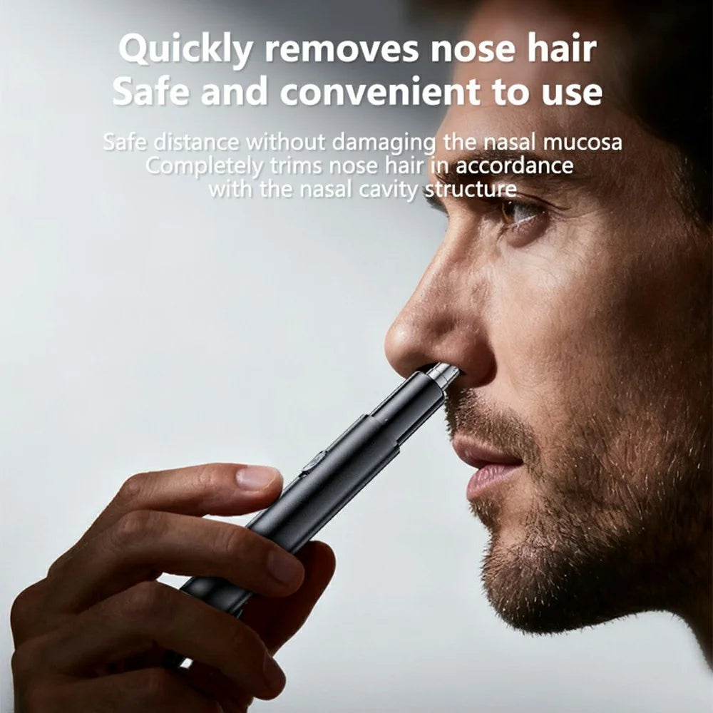 YESIDO MG25 Dual Blade Nose Hair Trimmer Portable Electric Nasal Hair Removal Shaver - 2