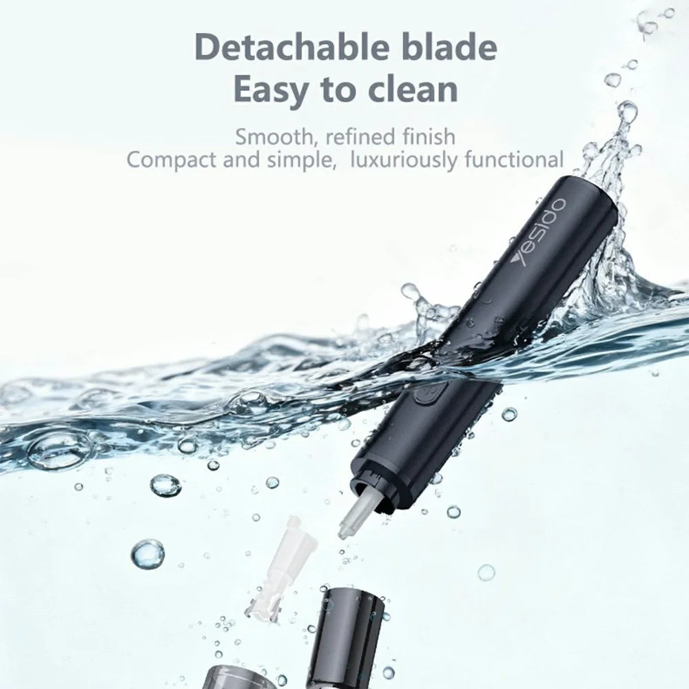 YESIDO MG25 Dual Blade Nose Hair Trimmer Portable Electric Nasal Hair Removal Shaver - 7