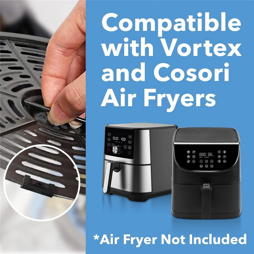 8Pcs Air Fryer Tray Rubber Bumpers Air Fryer Basket Protective Feet Replacement (FDA Certified, BPA-free) - 2