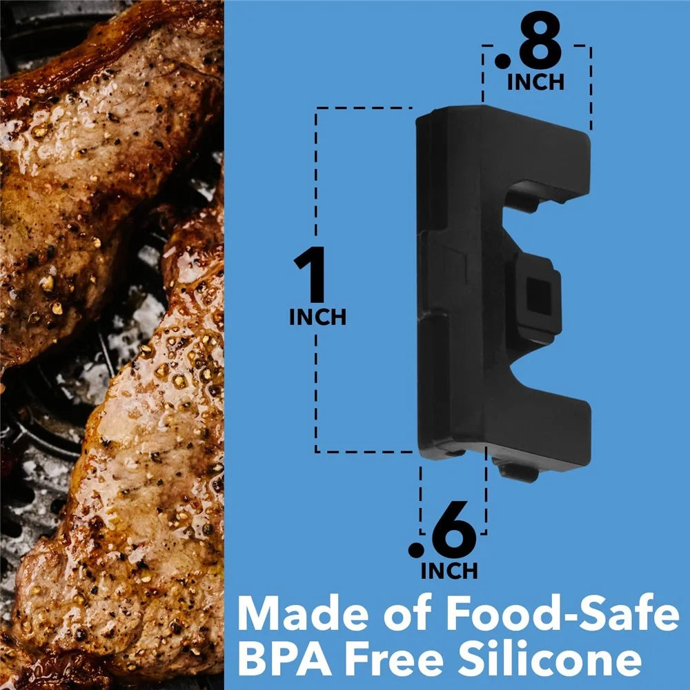 8Pcs Air Fryer Tray Rubber Bumpers Air Fryer Basket Protective Feet Replacement (FDA Certified, BPA-free) - 5