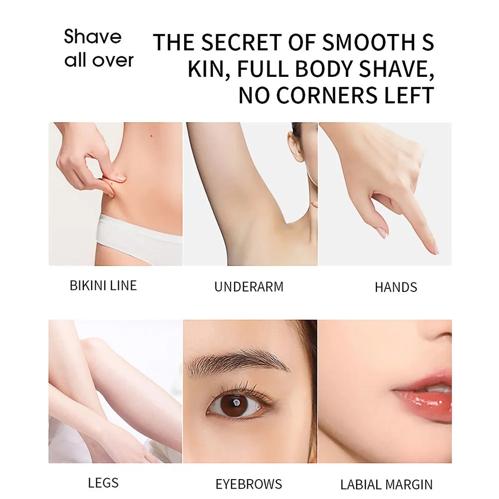 VGR V-725 Eyebrow Trimmer Electric Eyebrow Razor Facial Hand Hair Remover Painless for Women Beauty (Not Include Battery) - 4