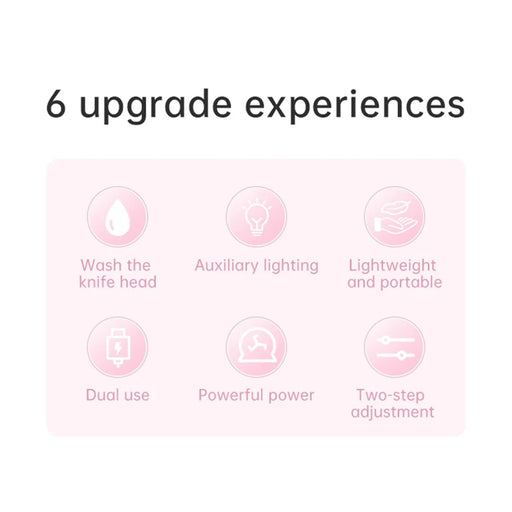 VGR V-705 Electric Hair Removal Device Home Beauty Tool Portable Hair Removal Machine Powerful Shaver Trimmer - Pink - 2