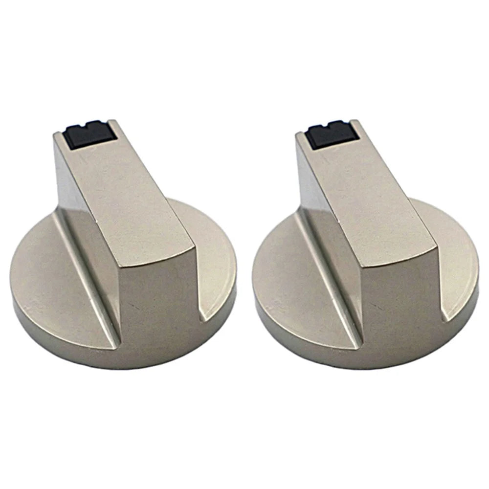 2Pcs Universal Metal Rotary Switch Control Knobs Replacement for Kitchen Gas Stove, Shaft Diameter: 6mm - 1