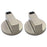 2Pcs Universal Metal Rotary Switch Control Knobs Replacement for Kitchen Gas Stove, Shaft Diameter: 6mm - 1