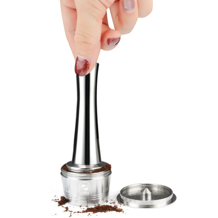 ICAFILAS bl320 Stainless Steel Refillable Reusable Coffee Capsule Filter for Caffitaly / Tchibo Machine (BPA Free, No FDA Certificate) - 3