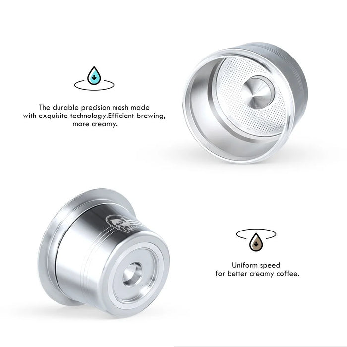 ICAFILAS bl320 Stainless Steel Refillable Reusable Coffee Capsule Filter for Caffitaly / Tchibo Machine (BPA Free, No FDA Certificate) - 5