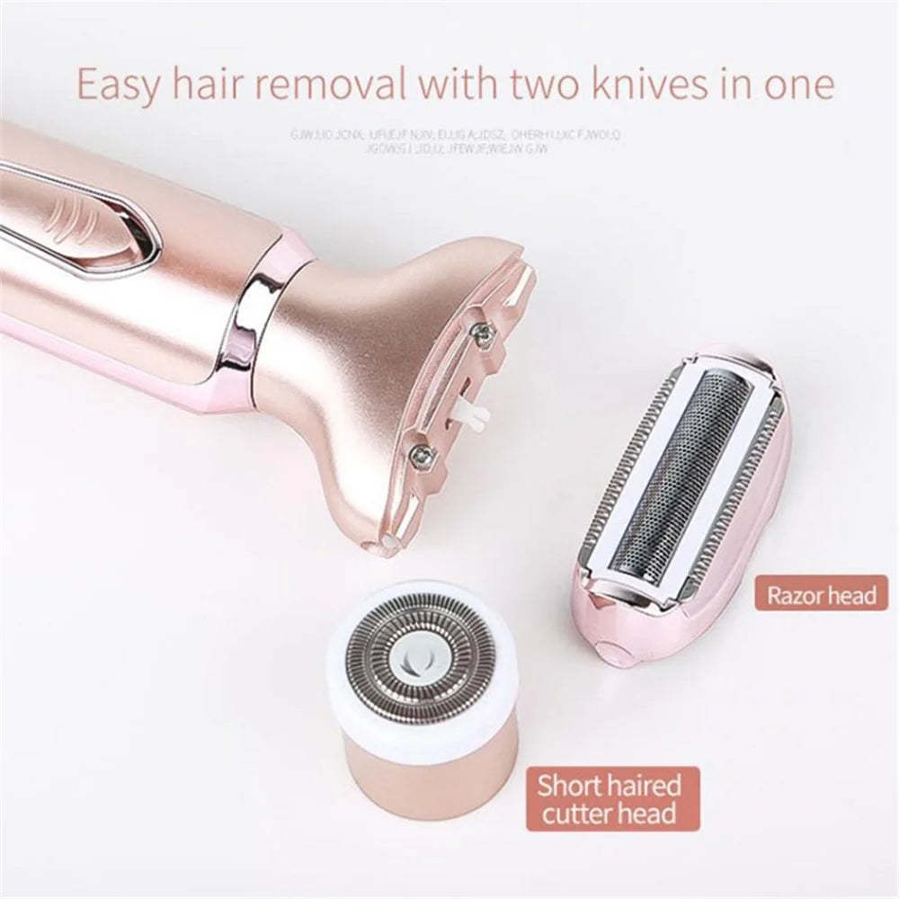 SONAX PRO SN-8977 Electric Shaver 2-in-1 Womens Electric Razor Waterproof Hair Removal Kit - 4