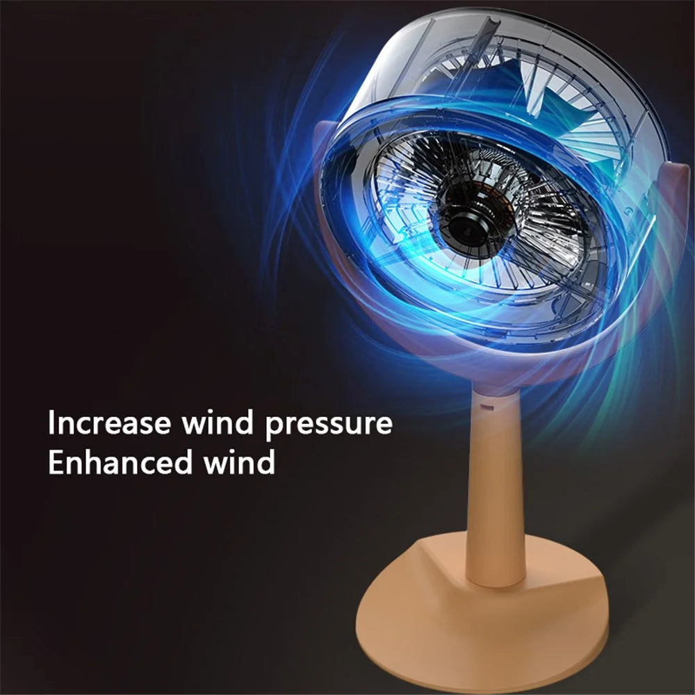 Mini Desktop Range Hood Rechargeable Hangable Kitchen Exhaust Fan for Indoor BBQ Hot Pot - 7