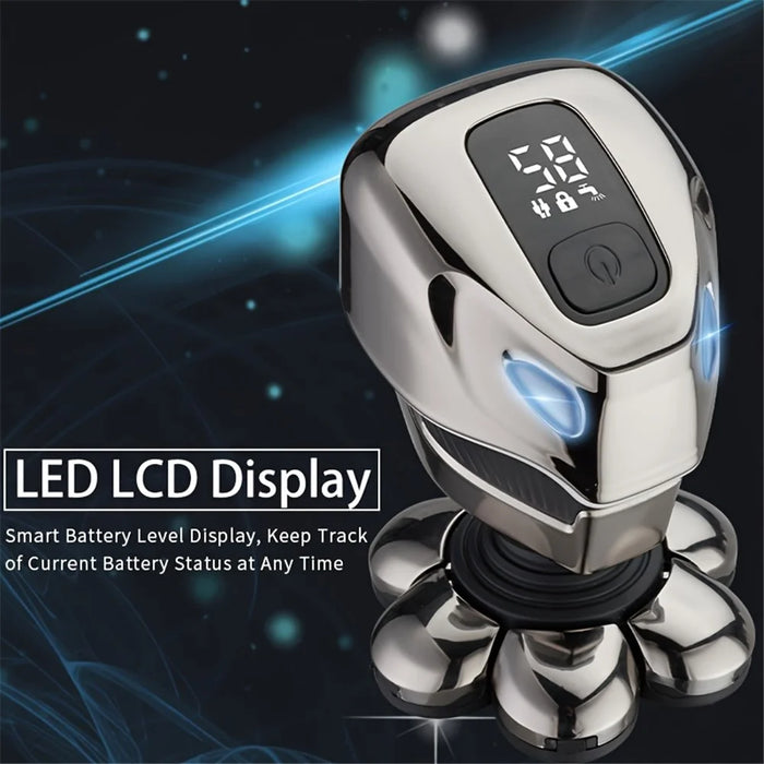 JK-2016 Full Body Washable 5-in-1 Multifunctional Electric Shaver with Digital Display - 2