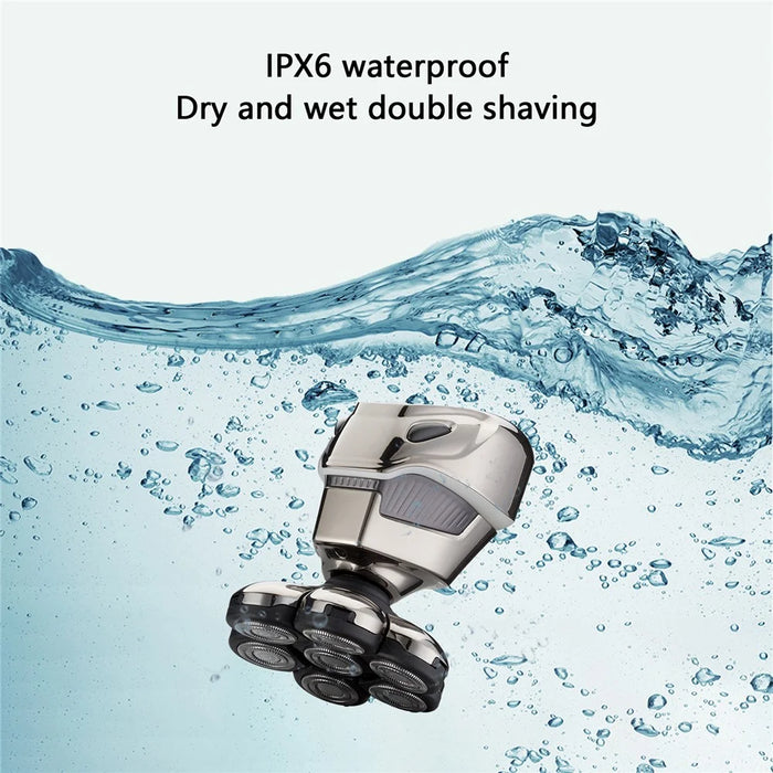 JK-2016 Full Body Washable 5-in-1 Multifunctional Electric Shaver with Digital Display - 4