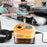 High Temperature Steam Cleaner Digital Display Kitchen Hood Bathroom Handheld Steam Cleaning Machine, 220V EU Plug - Orange - 3